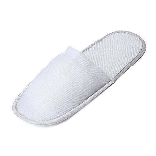 SODIAL(R) 10 Pares Zapatillas desechables para Spa viaje hotel Zapatillas de invitado de casa
