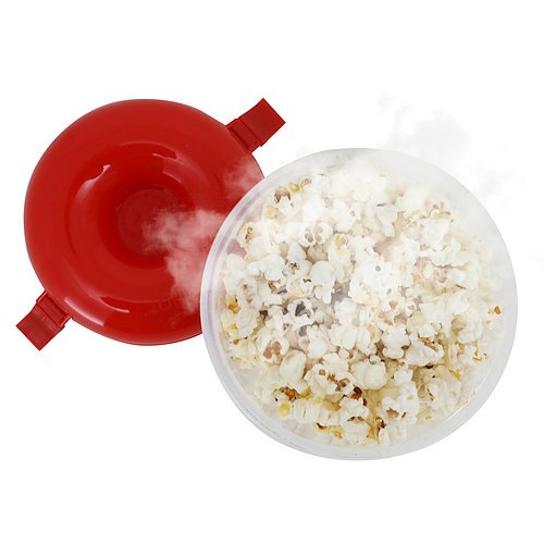 YAZI Pipoqueira Para Micro-ondas Easy 14x12cm Vermelho - YP1728 - Yangzi