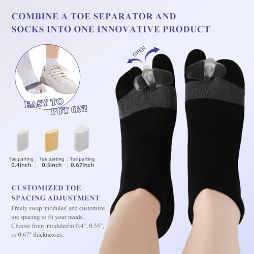 Image of Bunion Socks For Women & Men,Bunion Relief Socks,Big Toe Separator Socks,Toe Straightener Alignment, Hallux Valgus