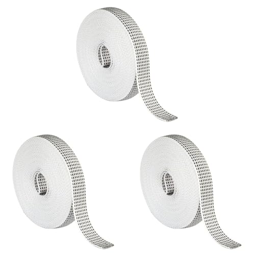 Amig - Cinta para Recogedor de Persianas Enrrollables - Cuerda de Repuesto para Carrete de Persiana de Toque Suave y Rígido - Resiste Rayos UV y Abrasión - Color Pintas Negras - Medidas 14 mm x 6 m