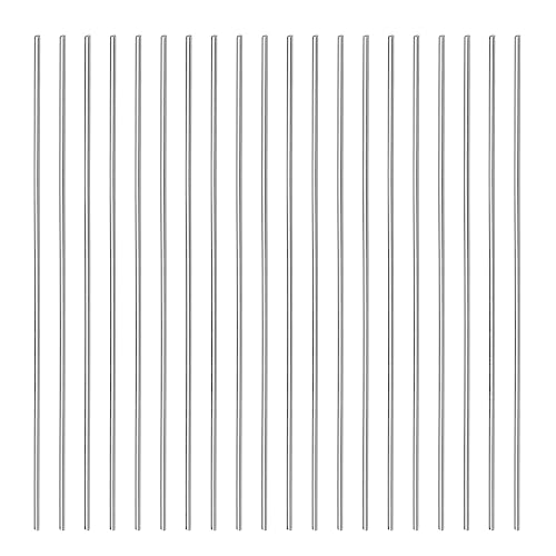 CoCud 20Stk Rund Stahl Stab 1.3mm Durchmesser 100mm Länge Schnellstahl Stangenware Handwerk DIY Werkzeug - (Anwendung: für Drehmaschinen Bohrmaschine)