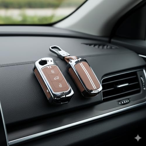 Image of Car Key Cover Compatible with Mahindra Scorpio N | 3Xo | Xuv 300 | Marazzo | Xuv 700 | Xuv 400 Ev | Bolero | Thar | Thar Roxx 3 Button Flip Key