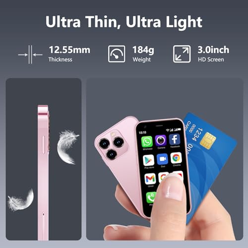 Bezosmax RYT-15MINI-B Mini Smartphone 4G Unlocked Mini Phone 3.0 Inch Hd Screen World'S Smallest Cell Phone Android Quad Core Dual Sim Face Id Premium Small Phone Gps Mobile thumb #2