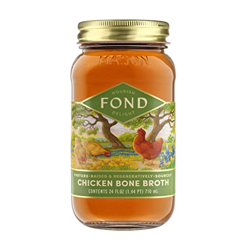 FOND Pasture-Raised Regenerative Chicken Bone Broth 4-Pack