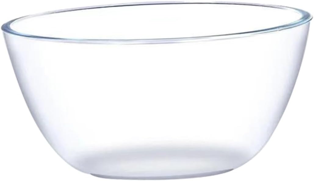 VALICLUD Glass Salad Bowl Fruit Container Dessert Bowl Lids Serving for Entertaining
