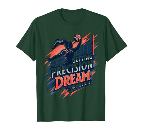 Dream Formation Volleyball T-Shirt Men Dark Green Medium