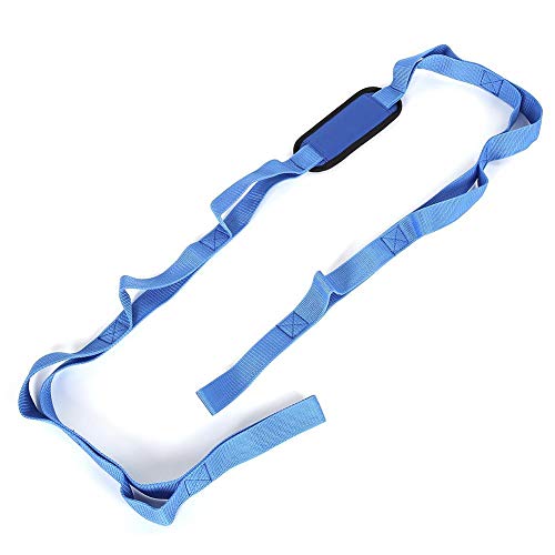 Cinto de ioga, cinto de alongamento, cinto de alongamento de perna, exercício, pano de oxford, malha