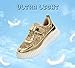 LUCKY STEP Children/Kids/Boys/Girl Glitter Comfort Casual School Low Top Sneaker Strap Athletic Tennis Running Shoes (Gold Glitter,Little Kids 12)