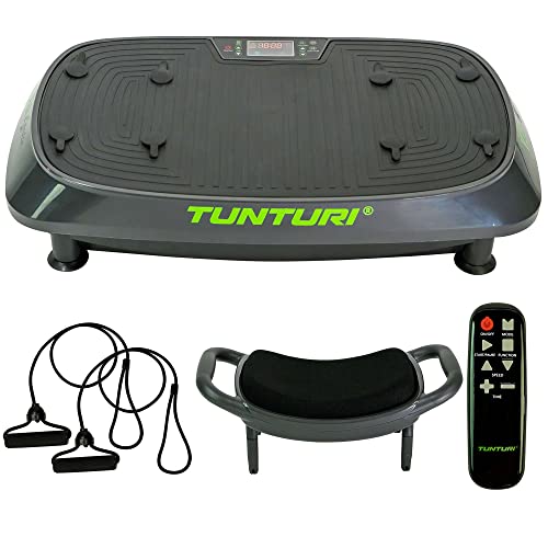 Tunturi Plateforme Vibrante Cardio Fit V20 - Plaque de Fitness et Cardio-Training Oscillante pour Perte de Poids