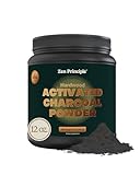 Activated Charcoal Powder only from USA Hardwood Trees. All Natural. Whitens Teeth, Rejuvenates Skin and Hair, Detoxifies, Helps with Digestion, Treats Poisoning. Free Scoop Included. 12 oz.