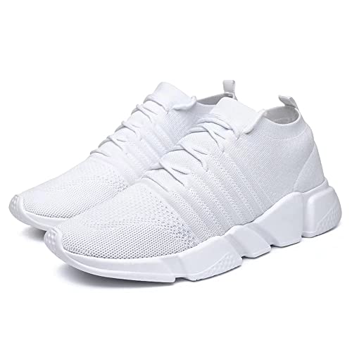 Image of GSLMOLN Mens Womens Fashion Sneakers Unisex Slip on Ultra-Sock Knit Soft Sole Breathable Lightweight Casual Walking Shoes