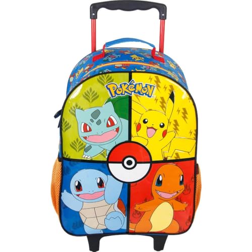 Mochila Escolar com Rodinha, Pokemon X1-B, Grande, Xeryus