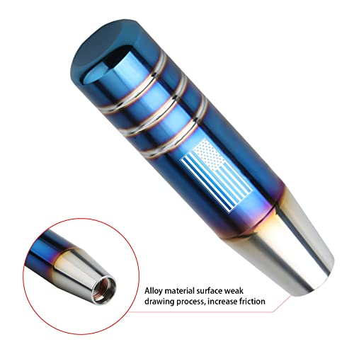 Miytsya Pack-1 Gear Stick Shifter Knobs, American Flag Design Metal Gear Stick Shift Knob, Automatic Shift Knob, Weighted Car Shift Handle Knob Fits Most Auto Transmission Vehicle (Multicolored) #TOP4