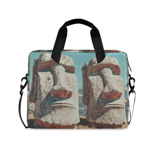 Bolso tipo maletín para laptop con estampado isla de Pascua miniatura 1