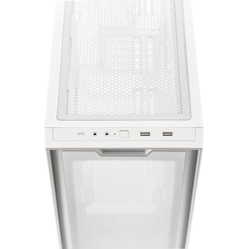 ASUS A21 Micro-ATX Case White Edition Supports Graphics Cards up to 380mm, 360mm Coolers, & Standard ATX PSUs, Porous Front-Panel Mesh, Compatible with New BTF Hidden Connector Technology - Image 10