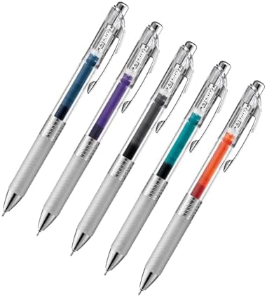 Pentel Kit Canetas Gel Energel 0.5mm 5 Cores KITINFREE