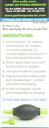 Image of Python Squeeze Siphon Starter Aquarium Adapter, 2.05 x 2.05 x 6.05 (Pack of 12)