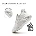 XKOWUO Mens Walking Shoes Running Trainers Sneakes Athletic Gym Fitness Sport Shoes Non Slip Breathable Mesh Workout Fashion Slip On Comfortable White US 11