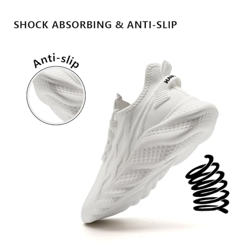 Image of Mens Slip On Walking Shoes Sneakers Running Shoes Trainers Athletic Gym Fitness Sport Shoes Non Slip Breathable Mesh Workout Fashion Breathable Comfortable