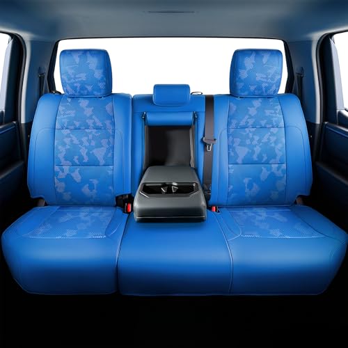 Image of Carlimeki Leather Seat Covers Custom Fit for Tundra 2022-2027 CrewMax