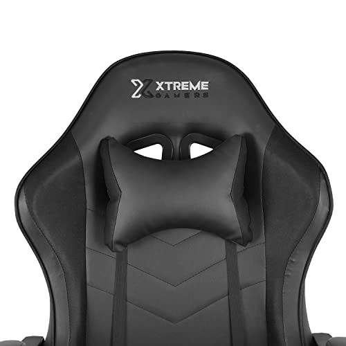 Xtreme Gamers, Cadeira Cinesis Giratória Reclinável Altura Ajustável Preta