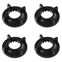 UFURMATE Wasserhahn-Kontermuttern, 1,27 cm, IPS-Befestigungsmutter für Waschbecken, Wasserhahn, Kunststoff-Kupplungsmutter für Küche, Badezimmer, Flügelmuttern, Ersatzteile, Schwarz, 4 Stück