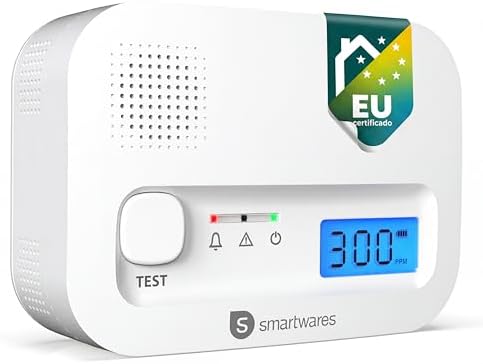 Smartwares Detector de monóxido de Carbono - Sensor de 10 años - ...