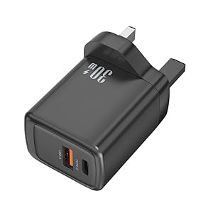 REFLEX CAMERA PD30w USB C Plug Fast Charger for iPhone 16/15/14/13/12 Samsung Galaxy S24/S23/S22/S21, Google Pixel 9/8/7/, iPad Charger. Dual Port Fast Charging QC3.0 USB C Wall Charging Plug