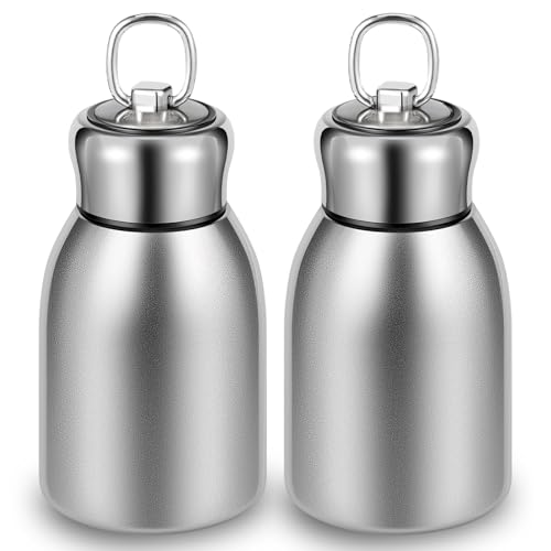 Opiniones y reviews de Botellas de agua pequeñas disponible en línea. 42 2 mini botellas de agua de acero inoxidable de 10 onzas, pequeña botella de agua aislada al aspiradora, de viaje a prueba de fugas, botellas de aguas fría y caliente, botellas de...