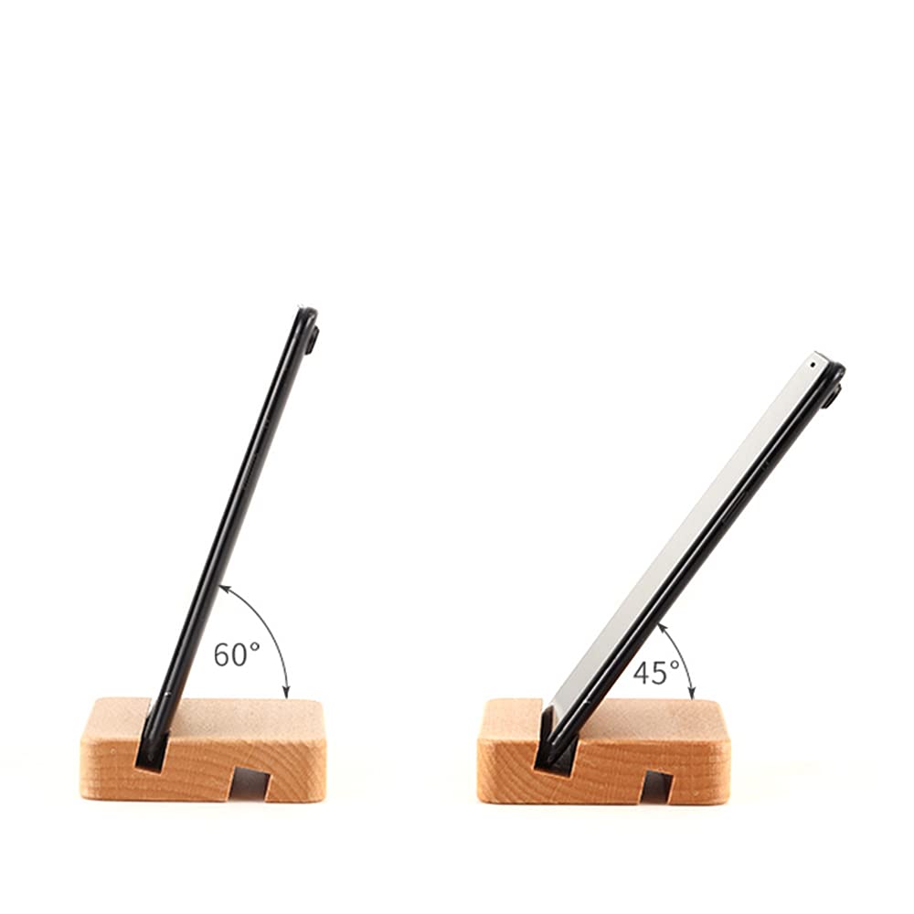 Supporto Telefono Legno Jishiletao - Personalizzabile, 8x8cm, Design Naturale E Rustico