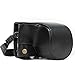 Produktbild MegaGear Panasonic Lumix DC-GX850, DC-GF9 12-32mm Objektiv, DC-GX800, DMC-GF8, DMC-GF7 Ever Ready Leder Kamera-Case mit Trageriemen und Batteriezugang schwarz MG1140