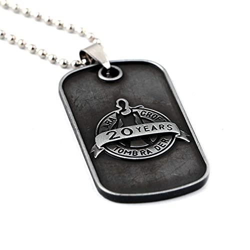 WDLWUJIN Colar de gargantilha de celebração de 20 anos Rise of The Tomb Raider Lara Croft chaveiro f