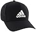 adidas Men's Adizero Scrimmage Stretch Fit Cap, Black/White, Small/Medium