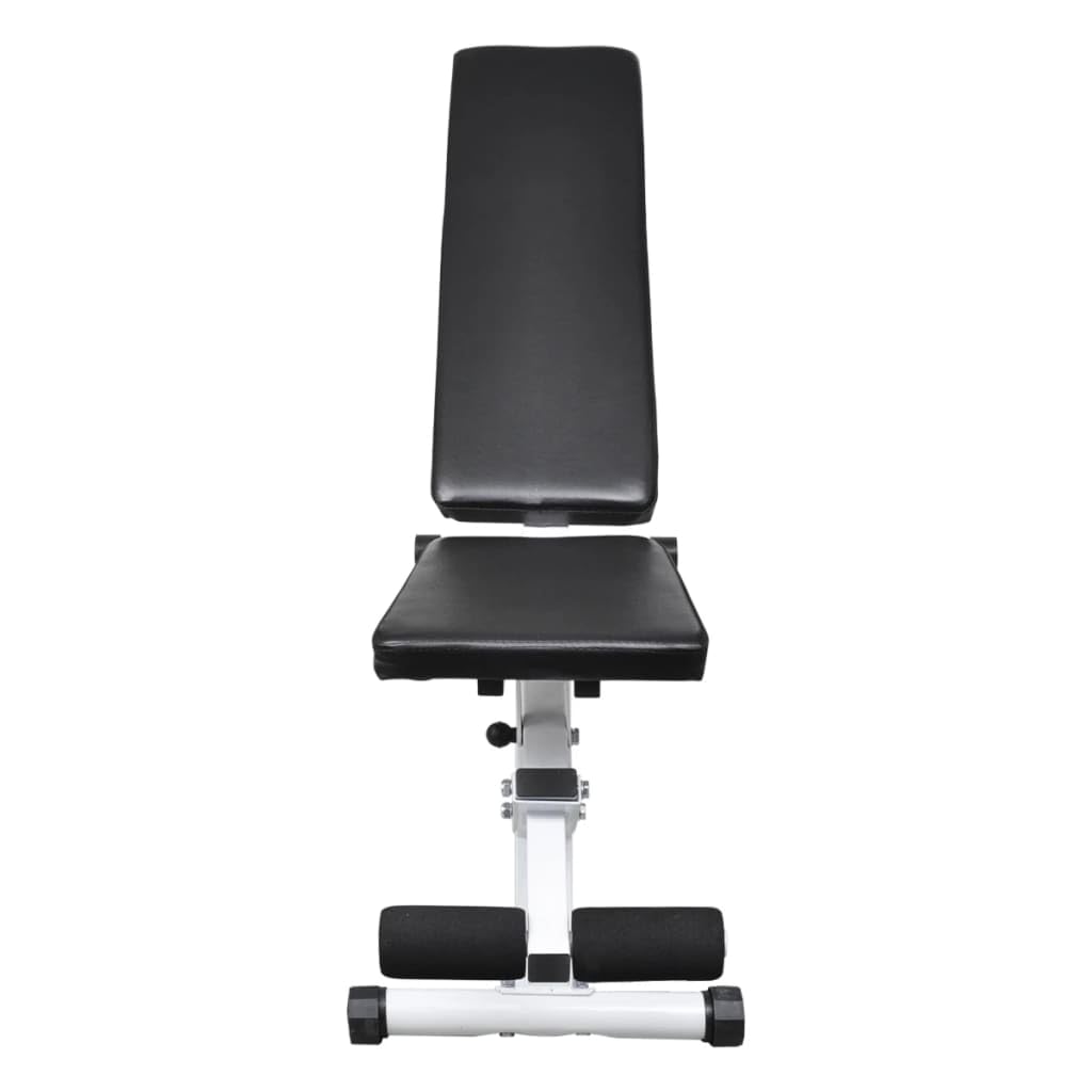 Trainingsbank aus Stahl mit 5-fach verstellbarer Rückenlehne 133x41x47,5 cm für Heimtrainer und Fitnessgerät, Hantelbank geeignet für Kraftstation, Muskelaufbau, Workout
