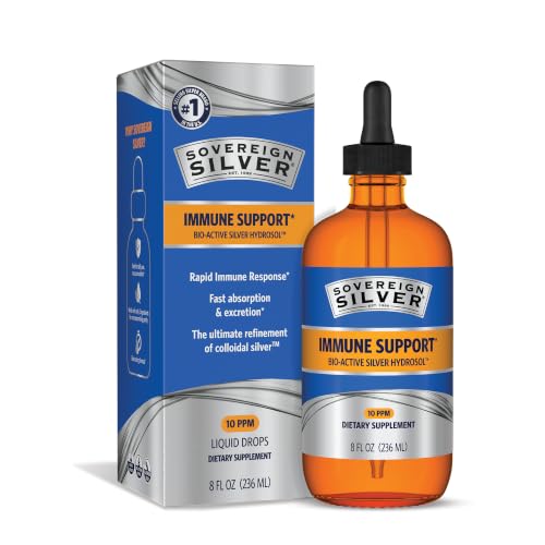 Sovereign Silver Immune Support Colloidal Silver 8 fl oz (236 mL)