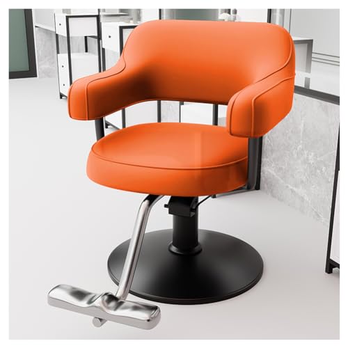 Silla hidráulica con base cuadrada giratoria de 360°, reposapiés profesional para peluquería y spa para mayor comodidad y durabilidad