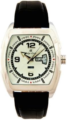 Oskar Emil Gents Black and Silver Lido Watch with Day and Date