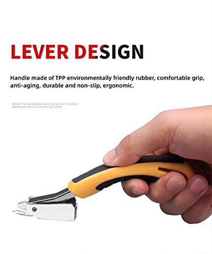 Staple Remover, Staple Puller Tool With Ergonomic Handle, Upholstery And Construction Heavy Duty Staple Removers For Removing All Kinds Of Nails In Furniture, Floor, Wooden Box, Photo Frame, Carpet #TOP2