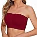 3 Pcs Strapless Bras for Women Large Bust Invisible T-Shirt Bra Non-slip Wireless Push-Up All-Day Comfort Support Bra Wine