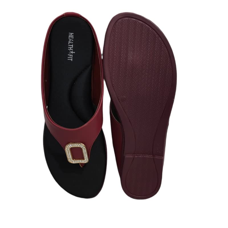 Image of HEALTH FIT Extra Soft Ortho Care Diabetic & Orthopedic Slippers /Doctor Chappal & stylish for Girl's /Women Footwear