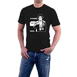 Mr Fiddler Pound Each T-Shirt Carry on Camping Peter Butterworth Tee Sillytees Black3XL