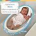 Nuby Babybadewanne für Neugeborene mit Kopfstütze, rutschfest, Weiß