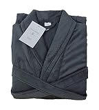 Tallas S - M - L - XL SABANALIA - Albornoz de Terciopelo Arco (Varias Medidas y Colores Disponibles) - L, Gris
