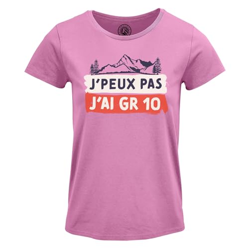 T-shirt Pyrénées femme j'peux pas j'ai GR10 randonnée