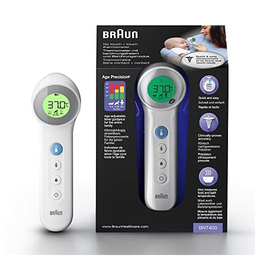 Braun No Touch + Touch Termometer, Vit