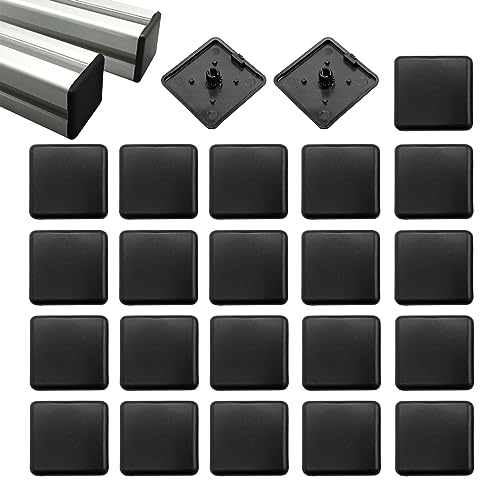 BuxiuGK 60 Pcs Aluminum Profile End Cap 4040 European Standard Aluminum Plastic Extrusion End Cap Industrial 40x40mm for 4040 Aluminum Extrusion