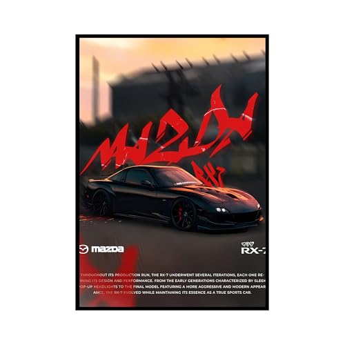 Image of Aniculture JDM Car Poster Bundle - Supra, Skyline & Mazda A3 HD Wall Art, Vibrant Colors, 300 GSM Thick Cardstock | Modern Room, Bedroom & Office Decor