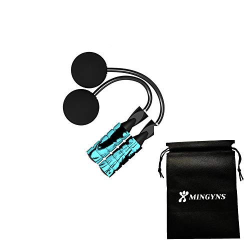Mingyns Ropeless Jump Rope,Cordless Jump Rope With Weighted Bulk/Balls,Wireless Indoor/Outdoor Skipping Rope For Weight Loss Fitness Boxing Training Wod Mma (Blue) #TOP2