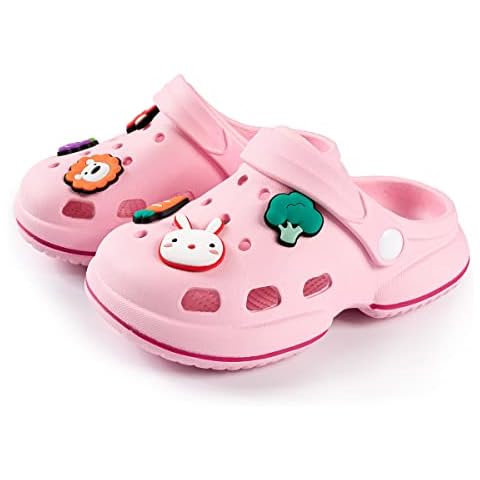 Casazoe Toddler Kids Boys Girls Cute Garden Clogs Water Sandals Slip On Shoes Slipper Slides Lightweight Outdoor Summer Shower Beach Pool Play Shoes (Baby/Toddler Kids) Cover