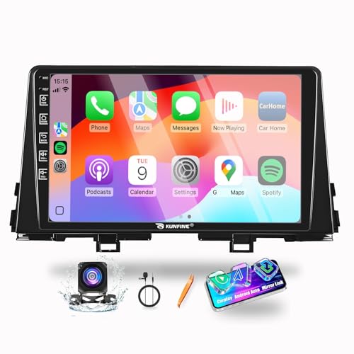 for Kia Picanto Morning 2017-2025 4G+64G CarPlay Android Auto Navigation Stereo GPS Radio Reverse Camera Display 9" IPS Touchscreen Headunit Tablet Pad Media Player, if Applicable Quad Core